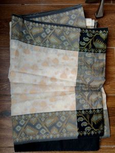 Elegant Ethnic Saree Brasso With Ikkat