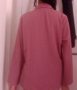 Dusty Rose Blazer - Relaxed Fit