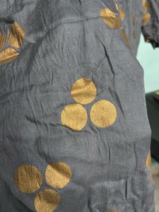 Grey &amp; Gold Print Tunic