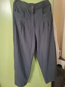 DressBerry Grey Parallel Trousers