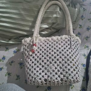 Handmade Macrame Tote Bag