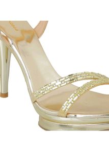 Gold Platform High Heels