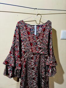 Women knee length dress - 3XL