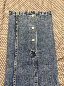 Two-Tone Denim Jeans