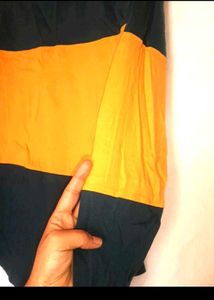 Yellow Blue Striped T-shirt