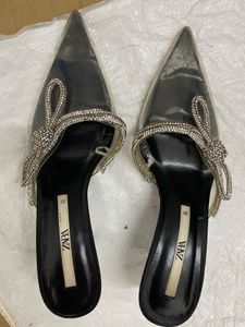 Zara Rhinestone Heels