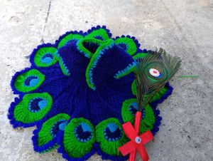 handmade crochet laddu Gopal dress