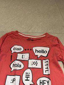 Cute Graphic Long Sleeve Top