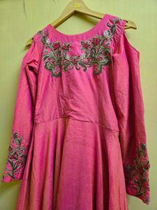 Elegant Embroidered Ethnic Gown