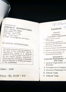 Mini Textbook On Business Studies