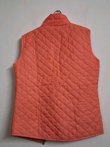 Coral Quilted Vest