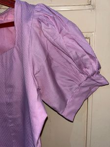 Lilac Puff Sleeve Top