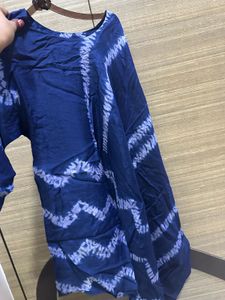 Blue Tie-Dye Blouse