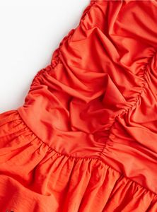 H&amp;M Off-Shoulder Bubble-Hem Drop-Waist Dress