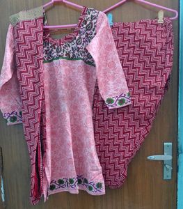 Pink Cotton Salwar suit