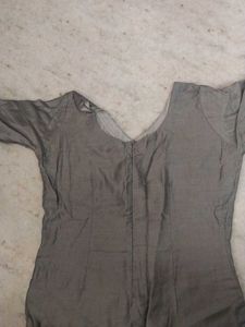 Gray Printed Salwar Suit