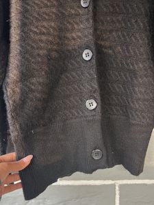 Elegant Black Cardigan Sweater