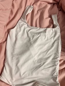 White Sleeveless Bodysuit