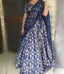 Elegant Blue Lehenga Choli