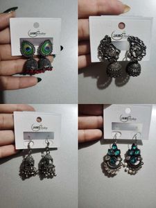 Earring Jhumkas Set
