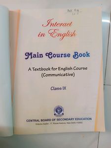 MAIN COURSE BOOK English Communicative Class 9