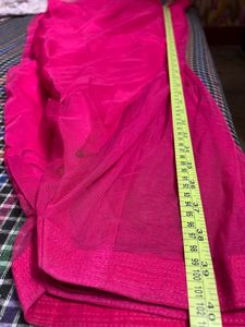 Pink N Golden Patila suit ( kurta is padded)