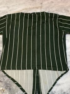 Striped Hooded Shirt