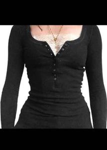 Black Long Sleeve Top