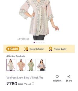 Veldress V-Neck Top Classy