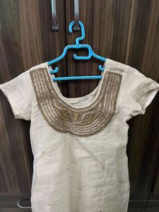New Organza Golden Suit