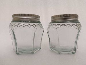 Glass Jar For Sugar And Tea