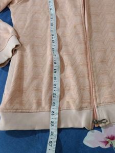 Peach Zip-Up Hoodie