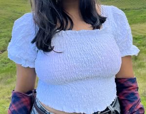 White Crop Top