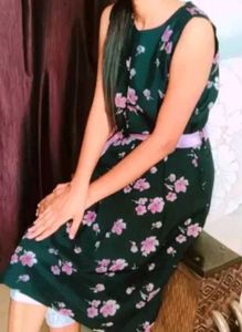 Floral A-line Dress