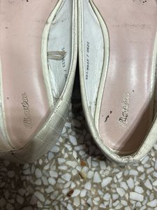 Bata White Ballerinas