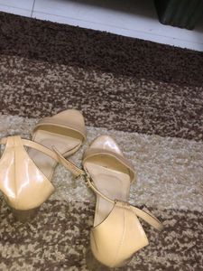 Nude 3inch Heels With Adjust able Straps
