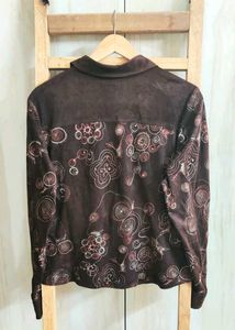 Brown Embroidery Work  Size-36