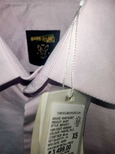 New MENS Rare Rabbit Satin Stretch Plain Shirt