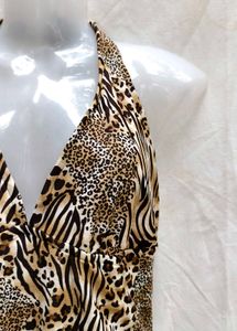 Chic Animal Print One-Piece Swimsuit