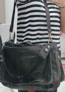 chic leather handbag