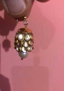Golden Embellished Earrings Pre-owned