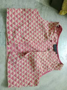 Pink Kurta With Jacket