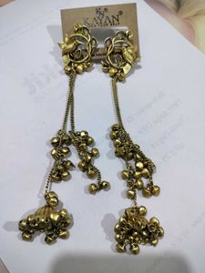 Stylish Gold Dangle Earrings