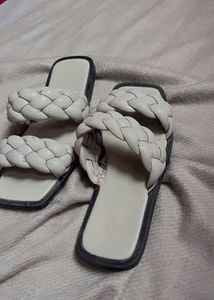 H&amp;M Braided Strap Slides - Size 3