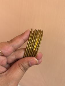 Mehendi Color Full Bangles Set