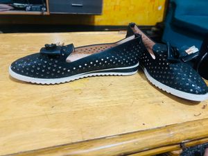 Corsica Black Flats - Size 7