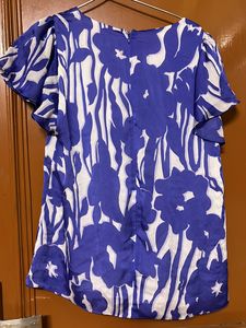 Pure Satin Fril Top For Bust Size 36-38