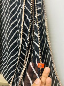 Elegant  Black Printed Suit Set