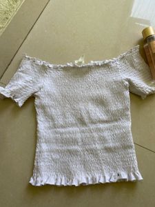 White Off-Shoulder Top