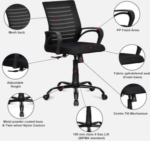 Ergonomic Office Chair with Adjustable Height